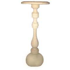 White Shell Encrusted Pedestal Stand