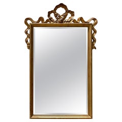 Miroir Vintage Regency à ruban doré
