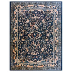 Antique Early 20th Century Chinese Peking Carpet