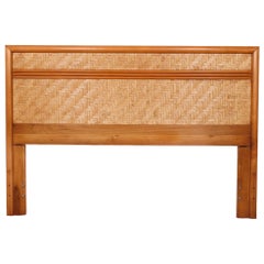 Used Queen Rattan Headboard by Dixie