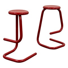 Vintage Paperclip Stools by Kinetics