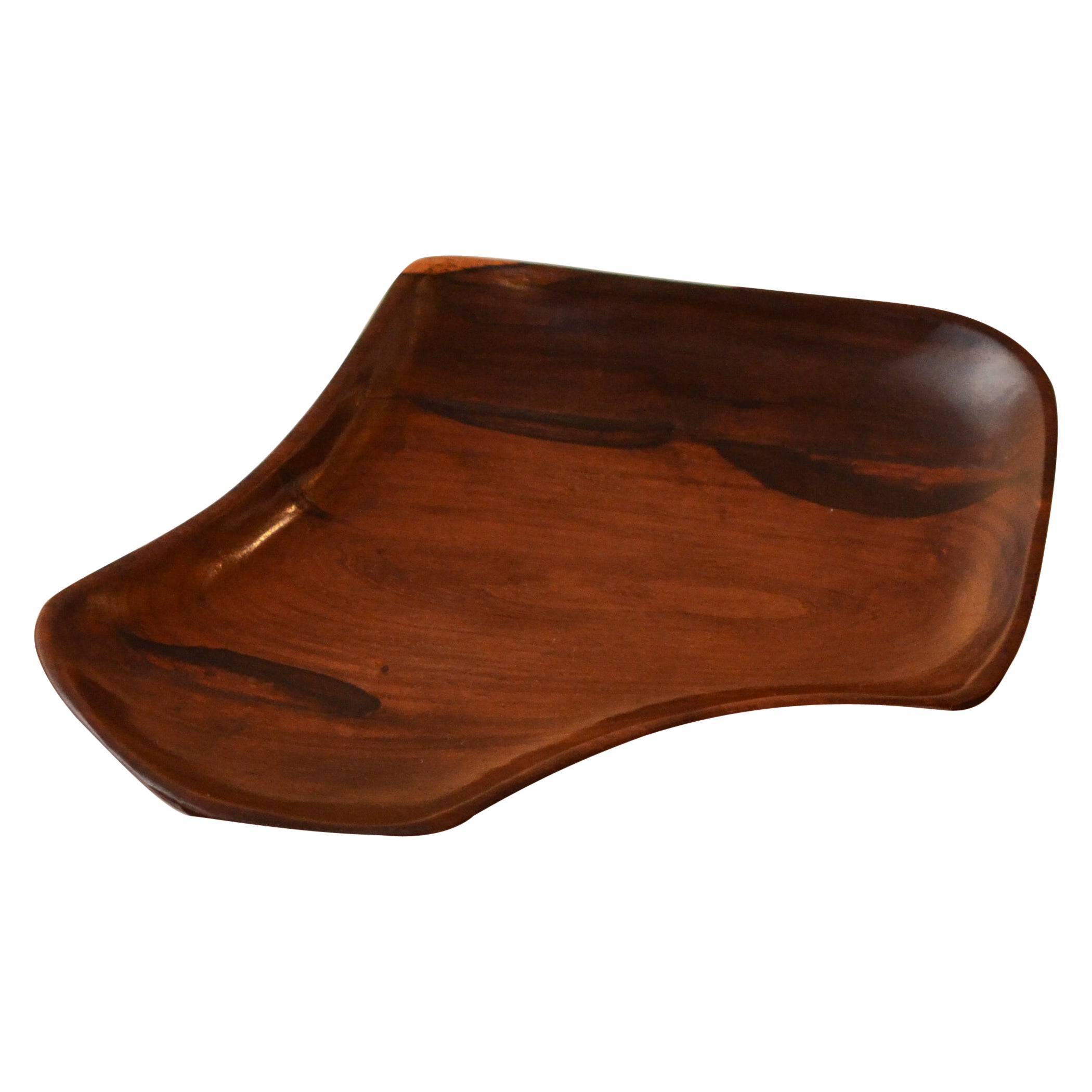 Brazilian Midcentury Organic Bowl in Rosewood, c. 1970 For Sale