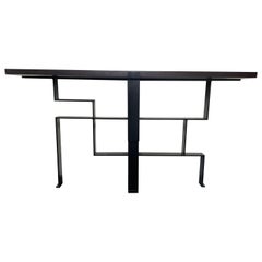 Cut Steel Console Tables