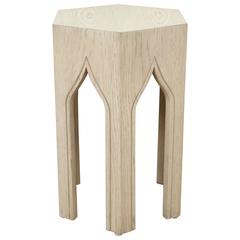 Small Tabouret Table by Lawson-Fenning in White Washed Oak 1