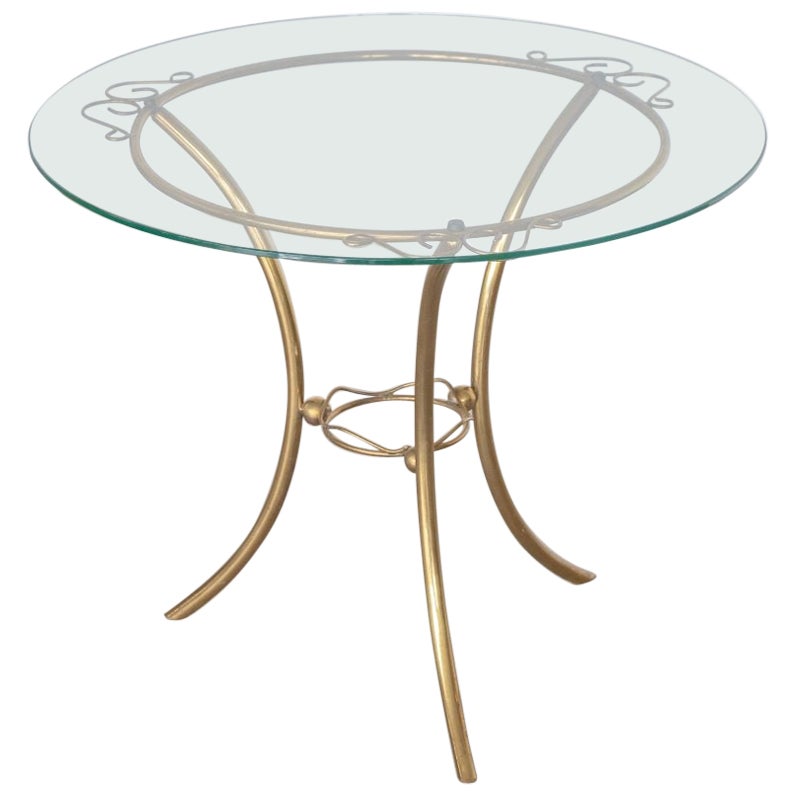 Italian Brass Circular Table