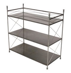 Italian Metal Etagere or Bookshelf in the style of Diego Giacometti