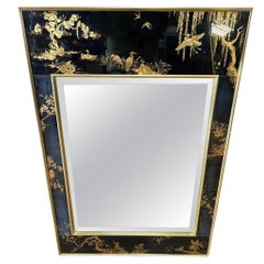 La Barge Chinoiserie Reverse Painted Mirror