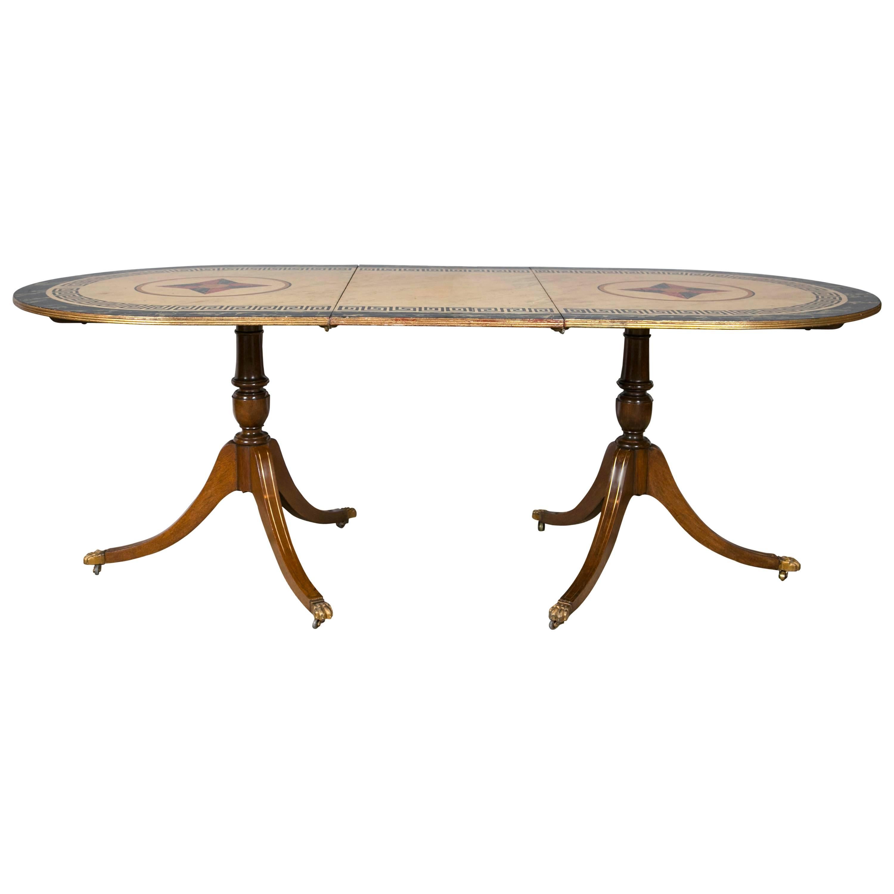 Double Pedestal Dining Table