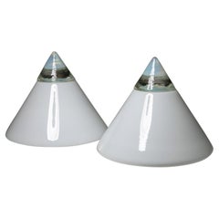Paar Tischlampen aus Murano-Glas "Rio" von Giusto Toso für Leucos, Italien, 1970er Jahre