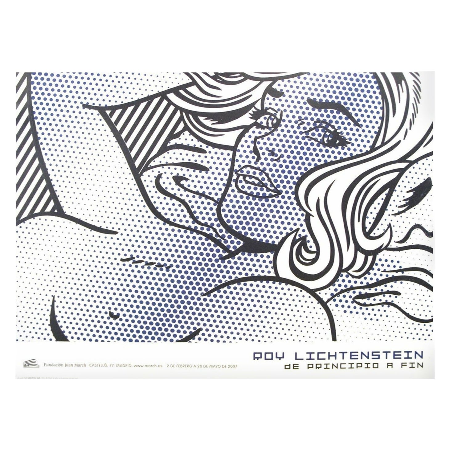 2007 Roy Lichtenstein – Verführerisches Mädchen – Fundacion Juan March, Originalplakat