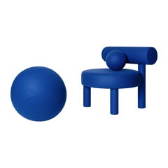 Contemporary Set Low Chair Gropius CS1, Small Cushion + Ottoman, NOOM