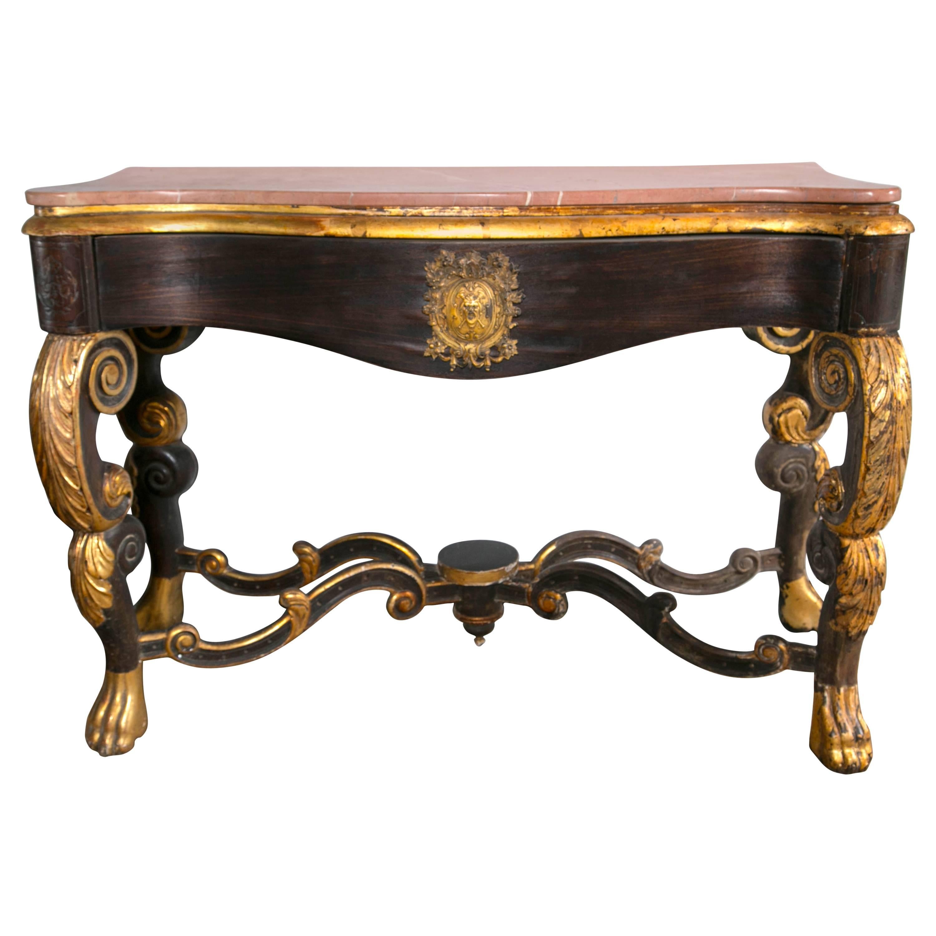 19th Century Marble-Top Console For Sale
