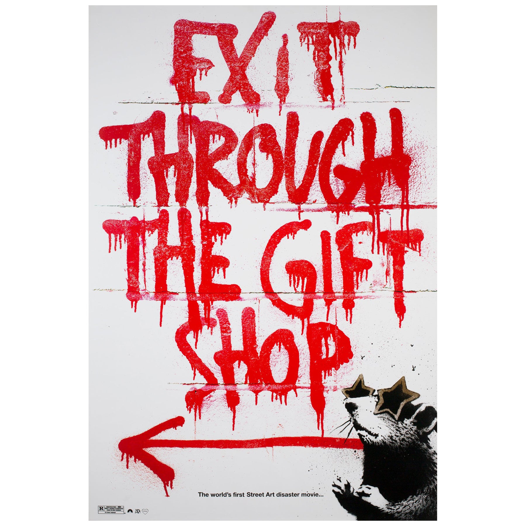'Exit Through The Gift Shop' 2010 US 1 Sheet Film Poster, Banksy For Sale