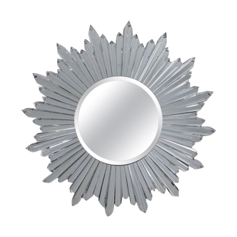 Baccarat. “Star” mirror in crystal, backlit. 21st century. For Sale