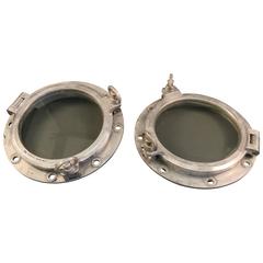 aluminum portholes Pair of Aluminium Portholes