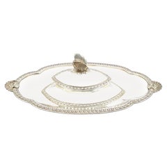 Antique Edwardian Sterling Silver Parcel Gilt Inkwell (1907)