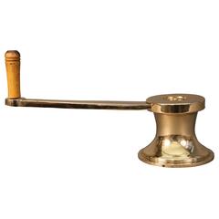 Authentic Brass Yacht Winch with Handle