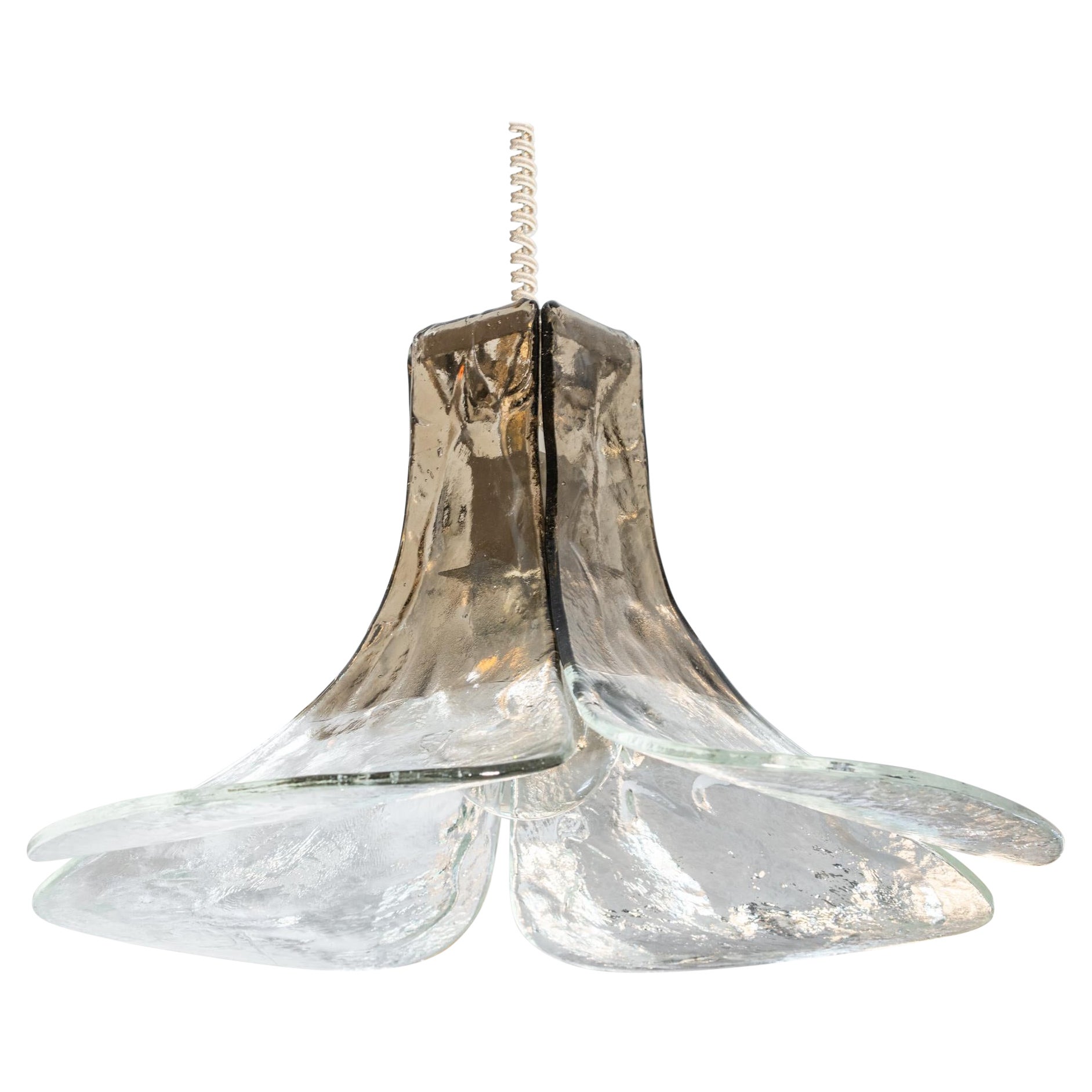 Nason glass chandelier for Mazzega Murano For Sale