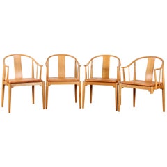 Set of Four Chairs "China Chair" Model 4283, Designed by Hans J. Wegner