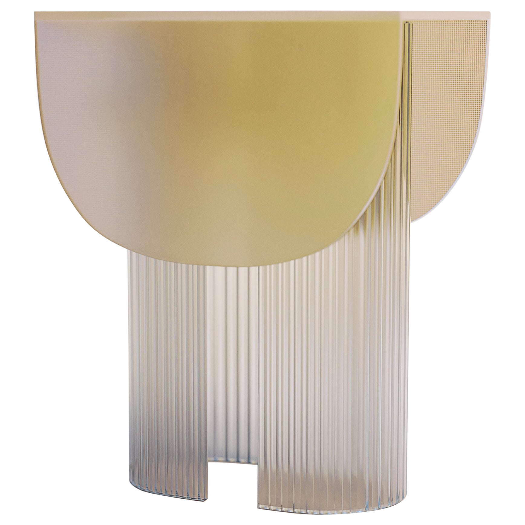 Straw Helia Table Lamp by Glass Variations For Sale