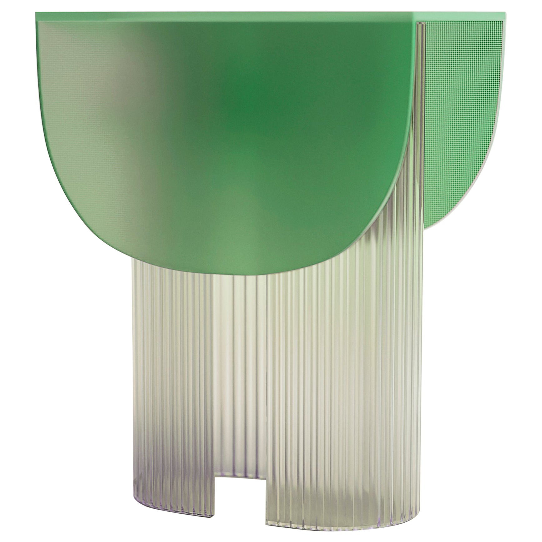 Nature Green Helia-Tischlampe aus Naturglas von Glas Variations im Angebot