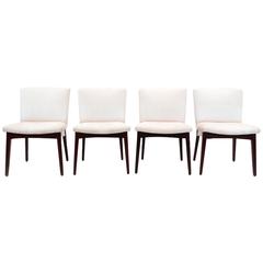 Set of Four Armless Jens Risom Dining Chairs. 