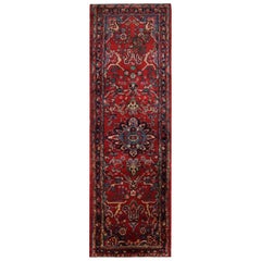 Antique Kilim Turkish Rug with a Blue Background