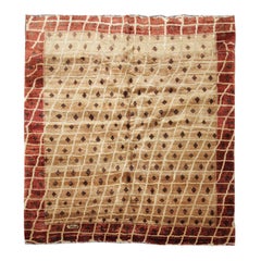 Handgefertigter moderner Perisan-Teppich Gabbeh Quadratischer orientalischer primitiver Qashqai-Wollteppich