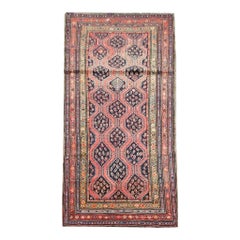 Seltener Antiker Teppich Kaukasischer Teppich Karabagh Handgefertigter Teppich Orientteppiche zu verkaufen