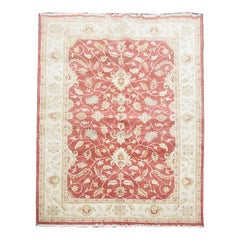 Oriental Rugs, Red Living Room Rugs, Handmade Carpet Floral Ziegler Rugs