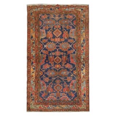 Antiker persischer Farahan-Teppich, handgefertigter Teppich im All-Over-Design, Wohnzimmerteppich