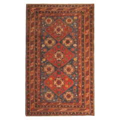 Seltener antiker kaukasischer orientalischer Teppich, handgefertigter Teppich aus der Shirvan-Region