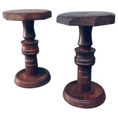 Vintage Brutalist Design Hand Crafted Side table set in the style of Charles Dudouyt