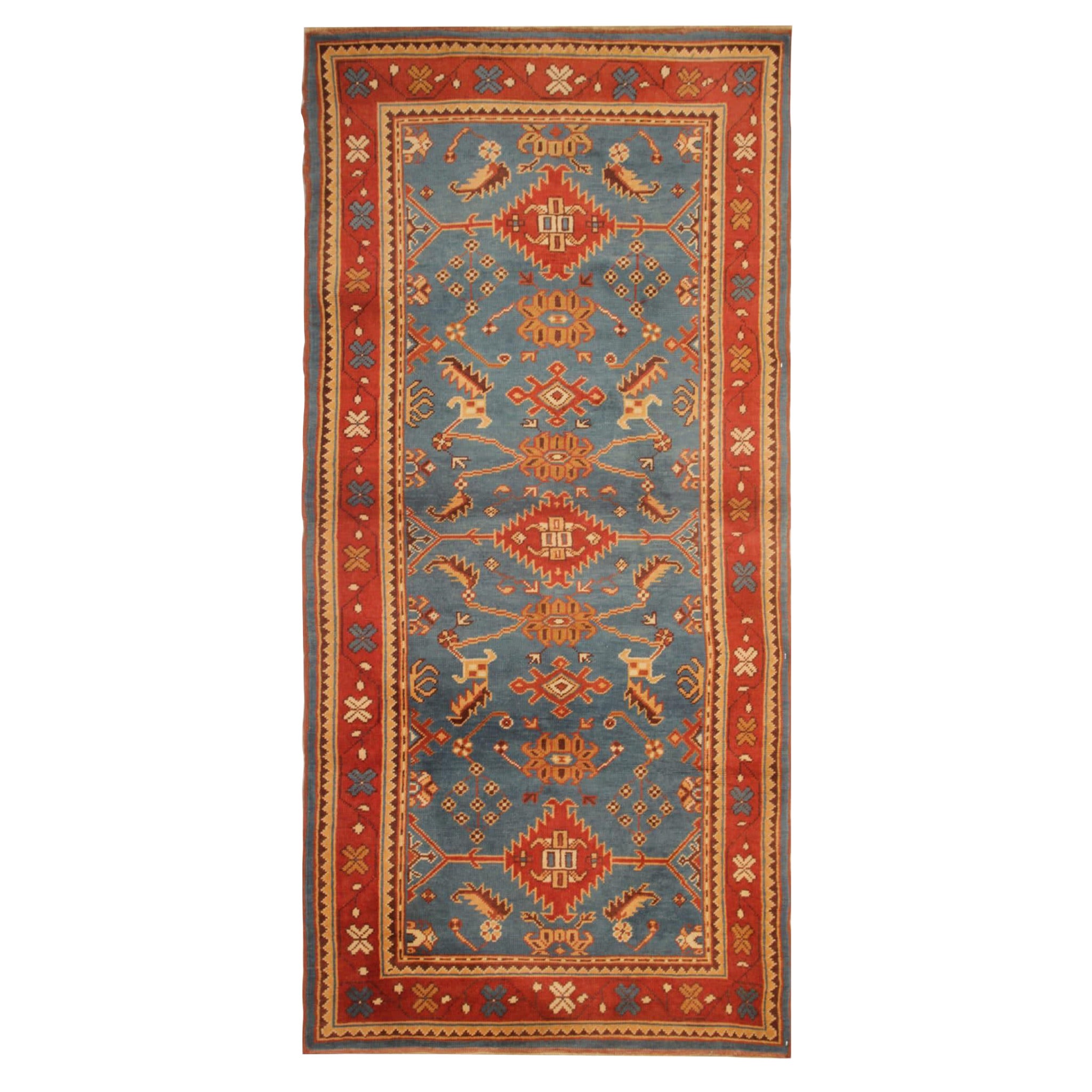 Vintage Rugs, Turkish Rugs, Oushak Carpets, Handmade Oriental Rug for Sale For Sale