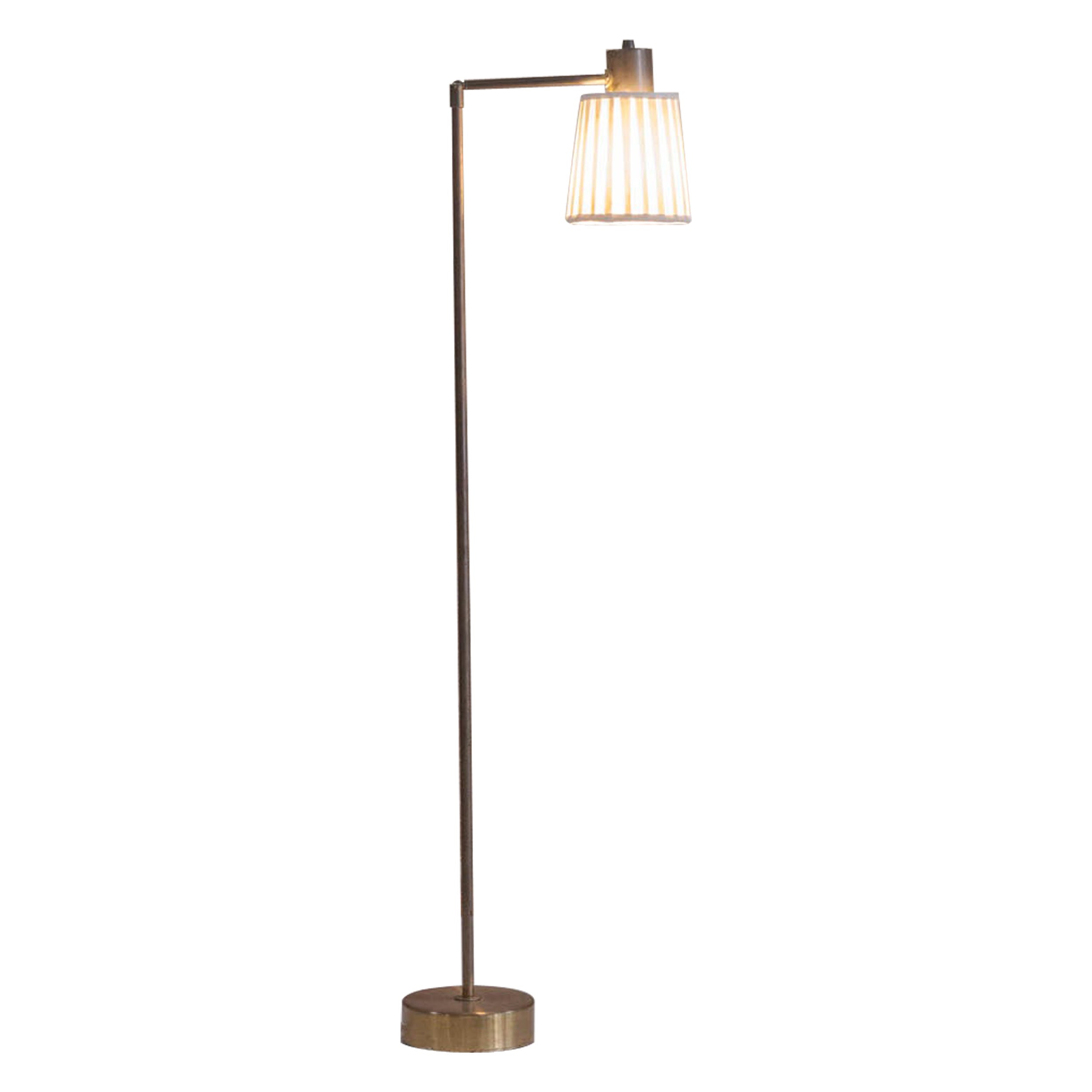 Midcentury floor lamp mod. 577 by Hans Bergstrom for Atlejé Lyktan For Sale