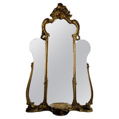 Antique Monumental French Gilded Wood Mirror - A Historical Masterpiece of Luxury