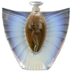 Antique 21st Century Limited Edition Opalescent Glass "Sylphide Flacon" by Lalique