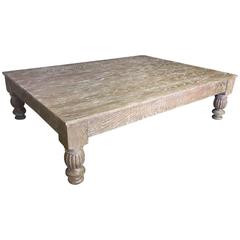 Custom Ceruse Oak Wood Coffee Table 2