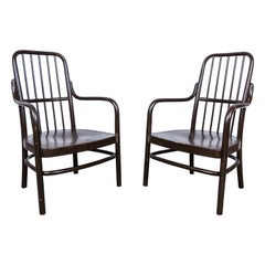 Vintage Josef Frank A 63/F Armchairs for Thonet, 1930s