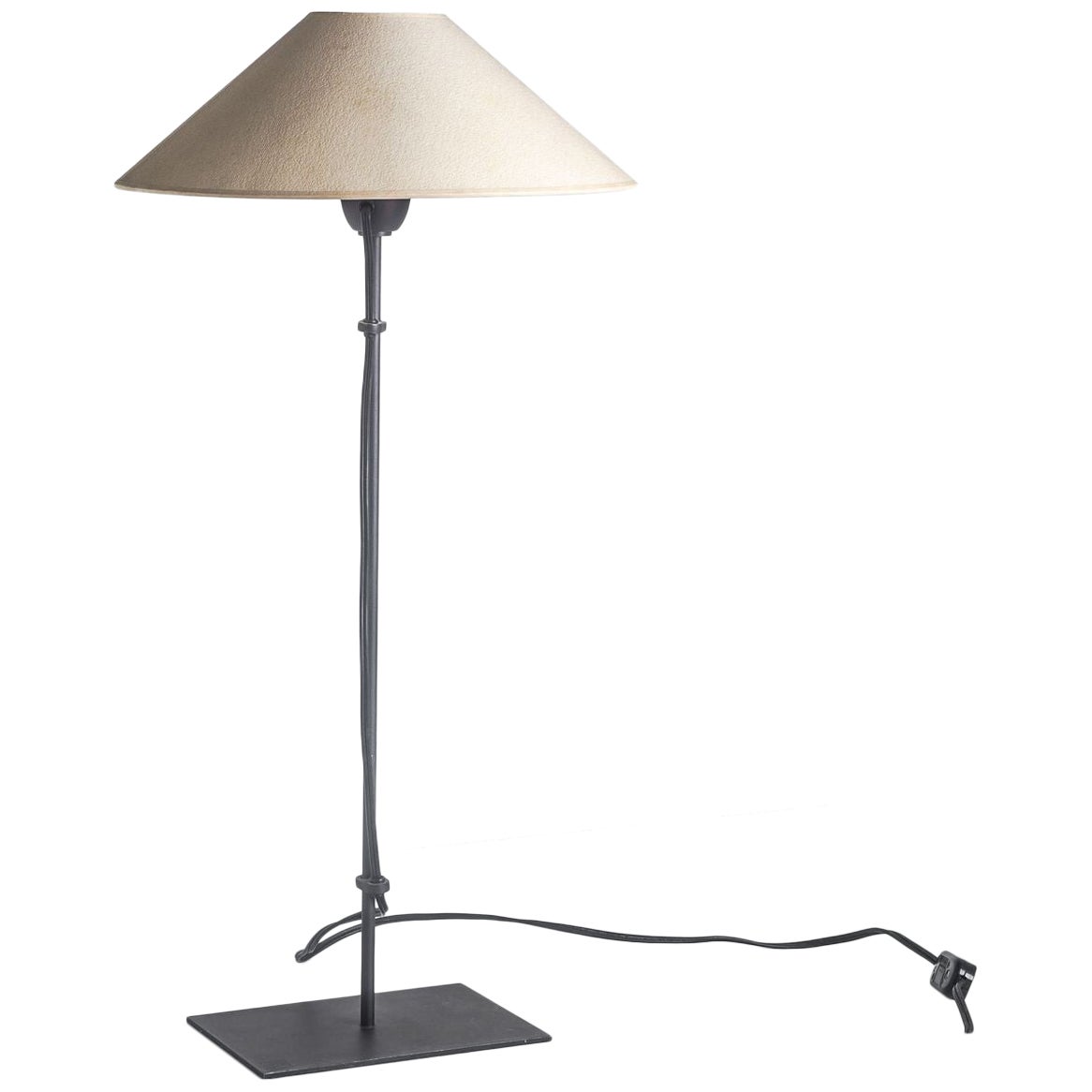 Christian Liaigre Acier Table Lamp For Sale
