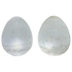 Paar Scavo-Eier-Tischlampen, Cendese zugeschrieben