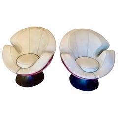 Used VG NewTrend Swivel Armchair prototype of the model "Calla", Italy 1990s
