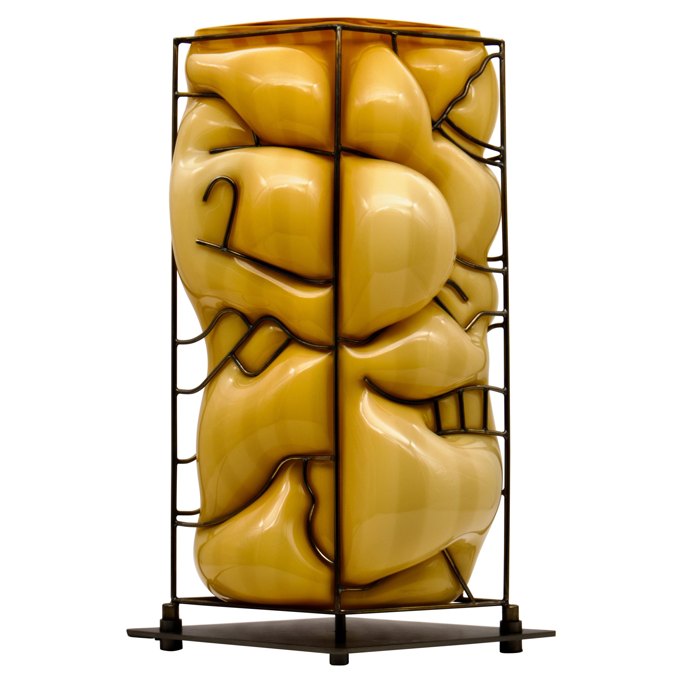 Lampada da terra o da tavolo "Totem" in vetro di Murano Venini di Toso & Massari Italia 2001 in vendita