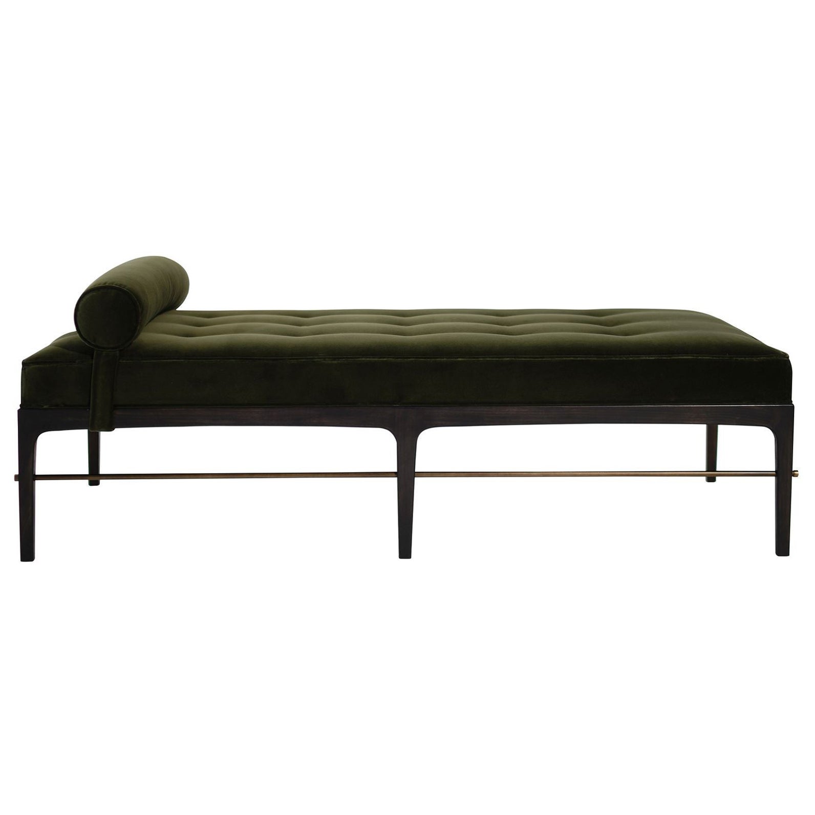 Linear Daybed Series 60 in Espresso and Bronze For Sale