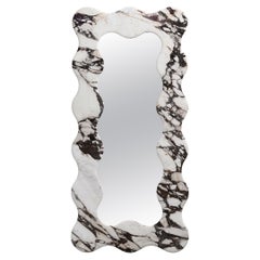 FORM(LA) Palla Floor Mirror 87"H x 42"W x 1.5"D Calacatta Viola Marble