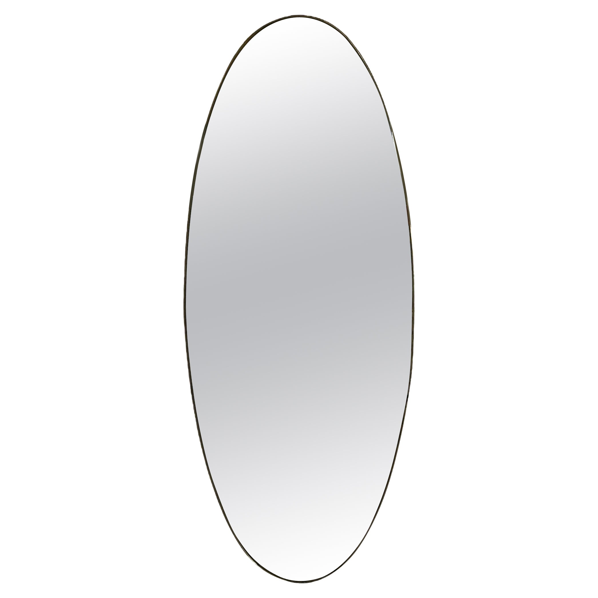Vintage Italian Oversize Wall Mirror 1960s For Sale