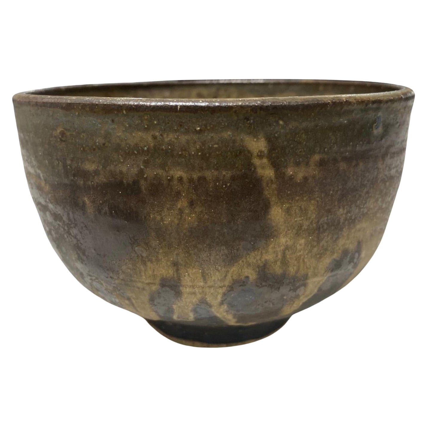 Tashiko Tazaezu Signierte glasierte Chawan-Teeschale aus japanischer Hawaii-Studio-Keramik, signiert
