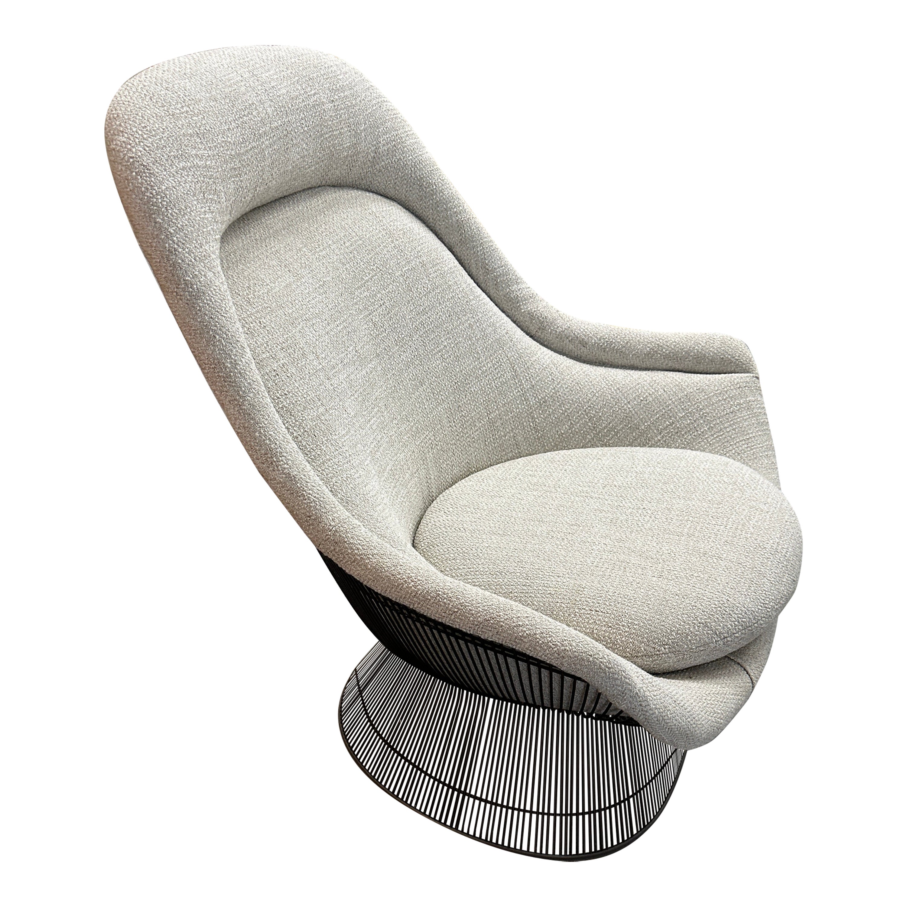 Warren Platner for Knoll big Easy Lounge Chair with Bronze Finish For Sale
