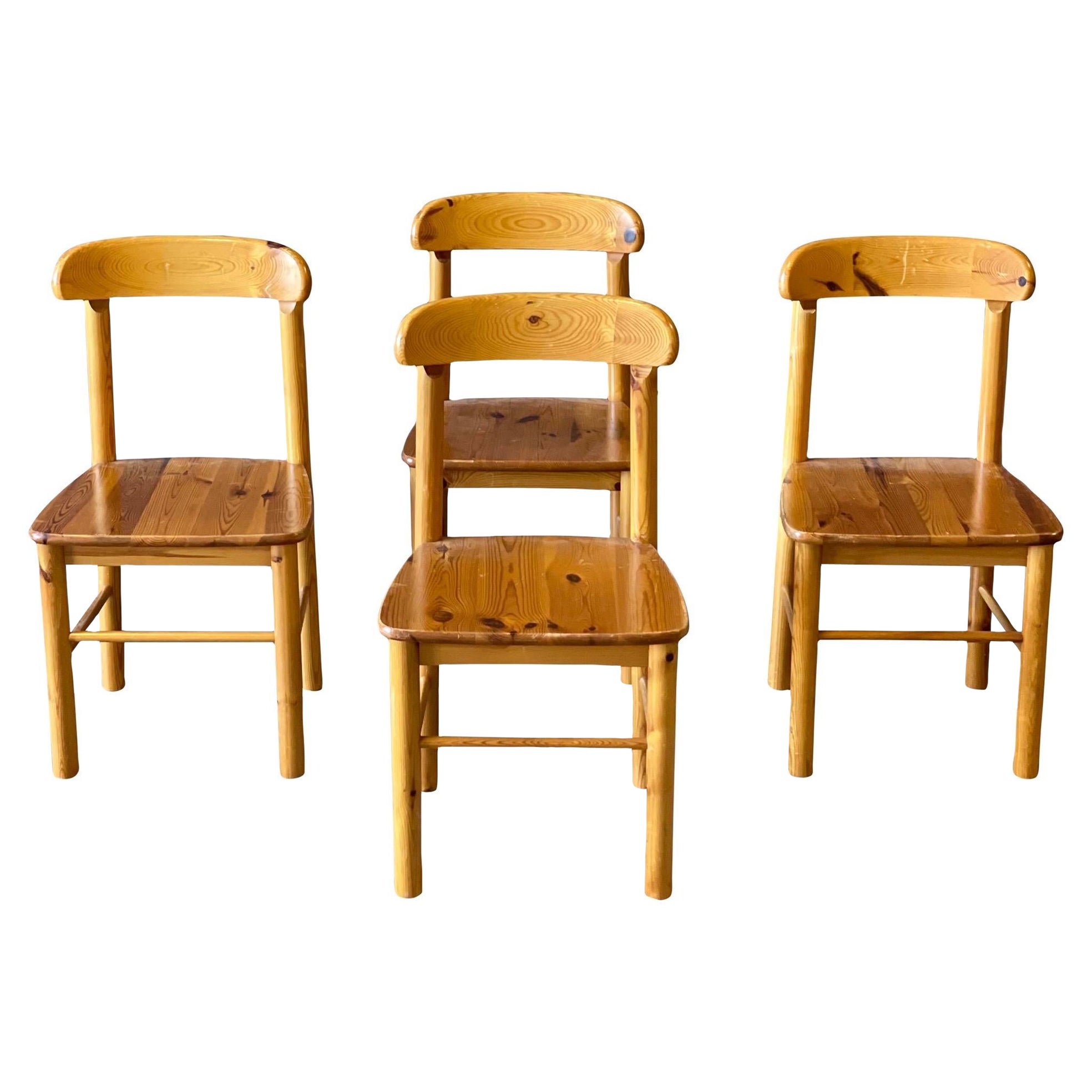 Rainer Daumiller Pine Dining Chairs, Set of 4 For Sale