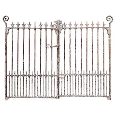 A Very Rare Set of Large 19th Century Estate Entrance Gates
